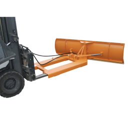 Snow clearing equipment forklift snowplow adjustable with rubber scrape list