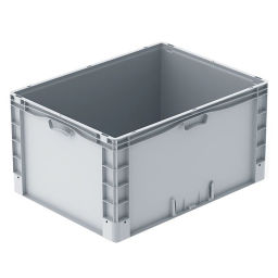 Stacking box plastic stackable all walls closed.  L: 800, W: 600, H: 420 (mm). Article code: 38-NGS-86-42-S