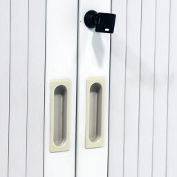 Gebruikte kast roldeurkast 2 deuren (cilindersluiting)