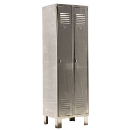 Gebruikte Kast garderobekast 2 deuren (cilindersluiting).  B: 800, D: 490, H: 1940 (mm). Artikelcode: 77-A038547