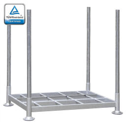 Stacking rack mobile storage rack tüv with 4 stanchions from 1680 mm