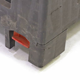 Gebrauchte Stapelboxen Kunststoff Großvolumenbehälter einklappbar Material:  Kunststoff.  L: 800, B: 600, H: 1090 (mm). Artikelcode: 98-3147GB