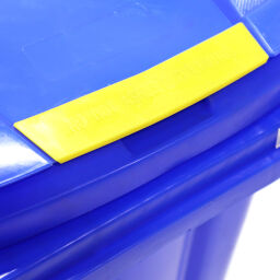 Mülltonne  Abfall und Reinigung Mini-Container mit Scharnierdeckel.  L: 550, B: 480, H: 930 (mm). Artikelcode: 99-447-120-W-01