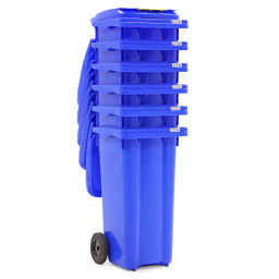 Plastic waste container Waste and cleaning mini container with hinging lid.  L: 550, W: 480, H: 930 (mm). Article code: 99-447-120-W-01