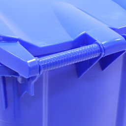 Minicontainer Afval en reiniging met scharnierend deksel Kleur:  blauw.  L: 725, B: 580, H: 1080 (mm). Artikelcode: 99-447-240-W-01