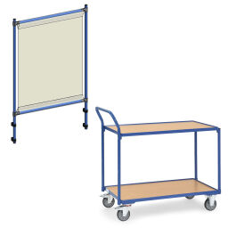 Protective equipment safety and marking counter screen wall with infection protection frame 