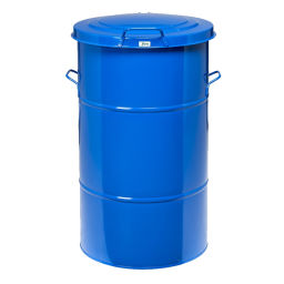 Abfallbehälter Abfall und Reinigung Mülltonne aus Stahl mit Handgriffe Artikelzustand:  Neu.  L: 550, B: 550, H: 780 (mm). Artikelcode: 96-KM160BF