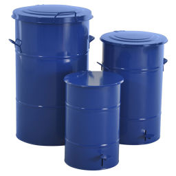 Abfallbehälter Abfall und Reinigung Mülltonne aus Stahl mit Handgriffe Artikelzustand:  Neu.  L: 550, B: 550, H: 780 (mm). Artikelcode: 96-KM160BF