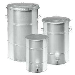 Waste bin metal waste bin with handles