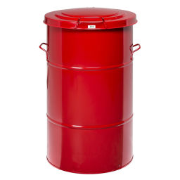 Abfallbehälter Abfall und Reinigung Mülltonne aus Stahl mit Handgriffe Artikelzustand:  Neu.  L: 550, B: 550, H: 780 (mm). Artikelcode: 96-KM160RF