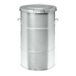 Waste bin waste and cleaning metal waste bin with lid