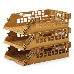 Stacking box used breadbasket  walls + floor perforated