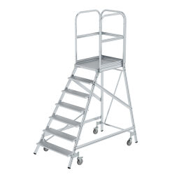 Escalier plate-formes à marches en aluminium