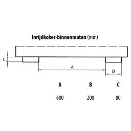 Selbstkipper Kippbehälter Standard Inhalt (Ltr):  2100.  L: 1800, B: 1870, H: 1100 (mm). Artikelcode: 192100W-02