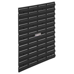 Storage bin plastic wall panel suitable for storage bins, tools and parts