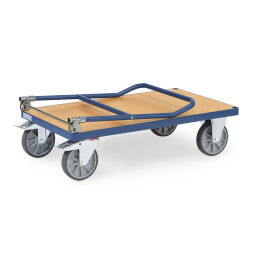 Chariot logistique chariot de manutention fetra chariot plate-forme rabattable barre(s) de poussée, rabattable