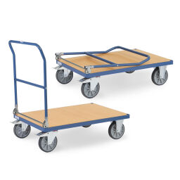 Storeroom trolleys supplement folding hinge for handlebar