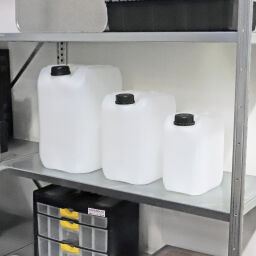 Barrels plastic canister standard.  L: 234, W: 195, H: 301 (mm). Article code: 53-JC102-D-02