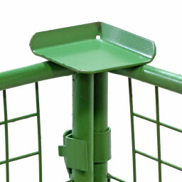 Pallet stacking frames hingeable construction stackable 1 flap at 1 long side