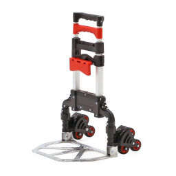 Sack truck stairway hand truck fully foldable.  L: 400, W: 400, H: 1000 (mm). Article code: 98-3346