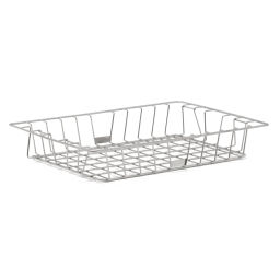 Wire basket nestable and stackable pallet tender