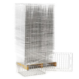 Wire basket nestable and stackable
