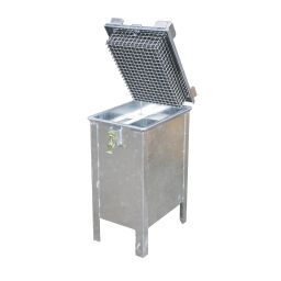 Sicherheitsbox Lithium-ionen Lagerbehälter  Deckel mit Verriegelungssystem.  L: 350, B: 500, H: 800 (mm). Artikelcode: LIL30-V