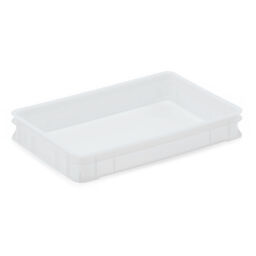 Stacking box plastic stackable all walls closed 38-CB64-10-T