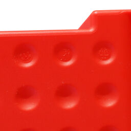 Sichtlagerkästen Kunststoff mit Grifföffnung stapelbar Farbe:  rot.  L: 175, B: 100, H: 75 (mm). Artikelcode: 38-FPOM-20-D