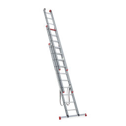 Echelle transformable 3-pièces connecté, 3x10 marchepieds