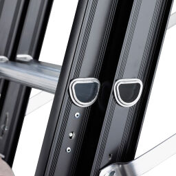 Echelle transformable 2-pièces connecté, 2x12 marchepieds
