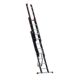 Echelle transformable 3-pièces connecté, 3x8 marchepieds