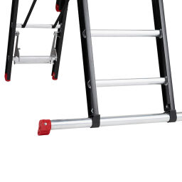 Echelle transformable 3-pièces connecté, 3x10 marchepieds