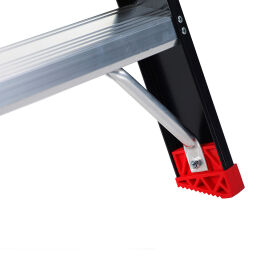 Industrietreppe einseitig begehbar, 4 Stufen inkl. plattform