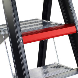 Industrietreppe einseitig begehbar, 4 Stufen inkl. plattform