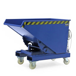 Automatic tilting tilting container automatic tilting container on wheels not suitable for hand pallet trucks