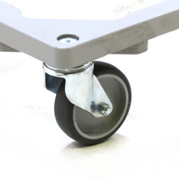 Carrier roll platform 4 castor wheels without brake.  L: 600, W: 400, H: 175 (mm). Article code: 38-TO64-GL-S