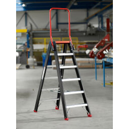 Escalier industrielles à deux-côtés, 2x12 marchepieds
