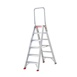 Industrietreppe doppelseitig, 2x6 Stufen