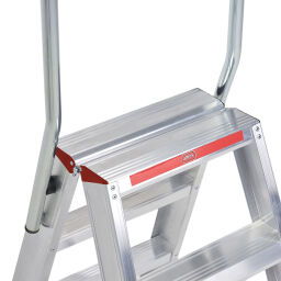 Industrietreppe doppelseitig, 2x6 Stufen