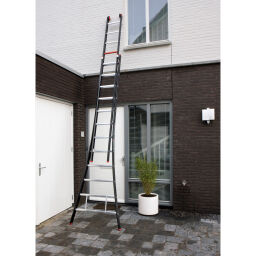 Echelle transformable 2-pièces connecté, 2x14 marchepieds