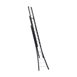 Echelle transformable 3-pièces connecté, 3x12 marchepieds