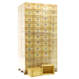 Stacking box plastic stackable all walls closed Used