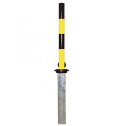 Barriers safety and marking bumper protection crash protection bollard yellow/black