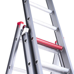 Echelle transformable 3-pièces connecté, 3x12 marchepieds