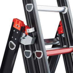 Echelle transformable 3-pièces connecté, 3x10 marchepieds