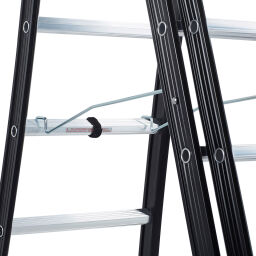 Echelle transformable 3-pièces connecté, 3x10 marchepieds