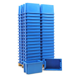 Stapelboxen Kunststoff Palettenangebot alle Wände geschlossen 38-SN64350-W-P