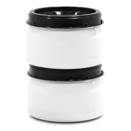 Barrels plastic barrel Wide neck vessel Colour:  white.  L: 390, W: 390, H: 330 (mm). Article code: 53-SDV31-T
