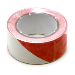 Safety and marking tape 50 mm x 33 m red/white 87-FMT5033-DT